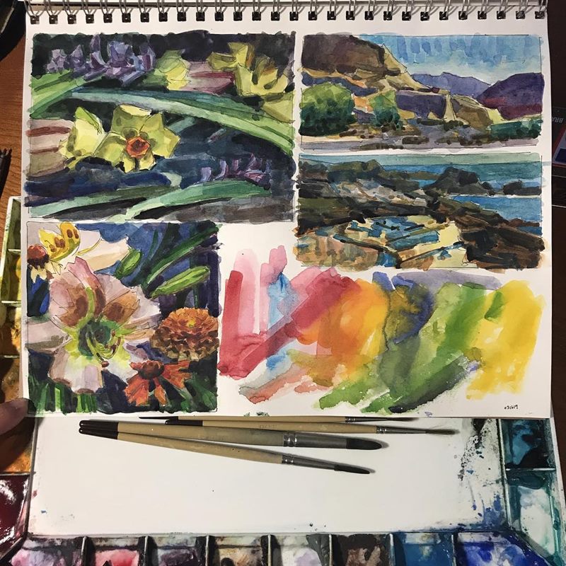 Landscapes — watercolor painting by Ray Patrick