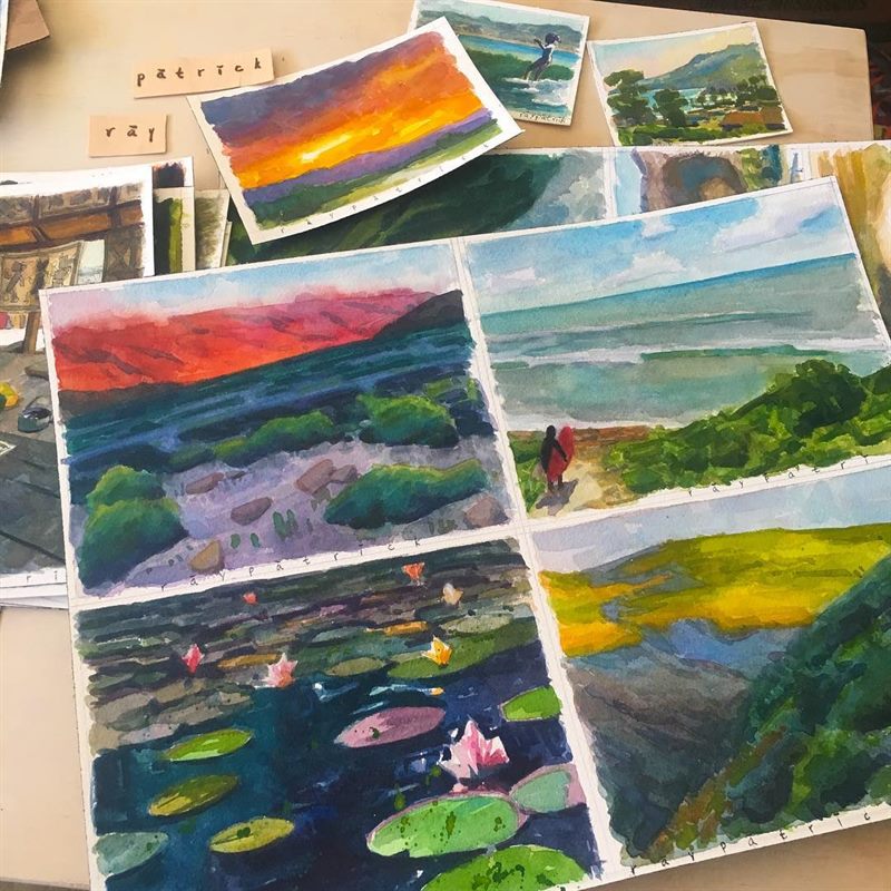 Landscapes — watercolor painting by Ray Patrick