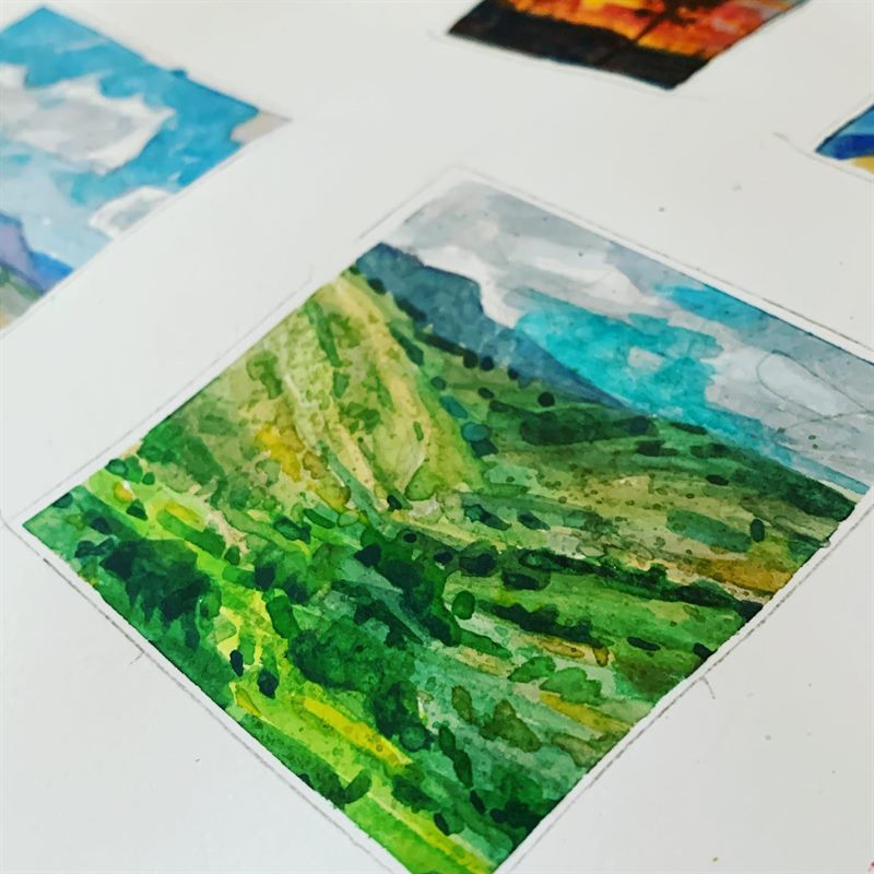 Landscapes — watercolor painting by Ray Patrick