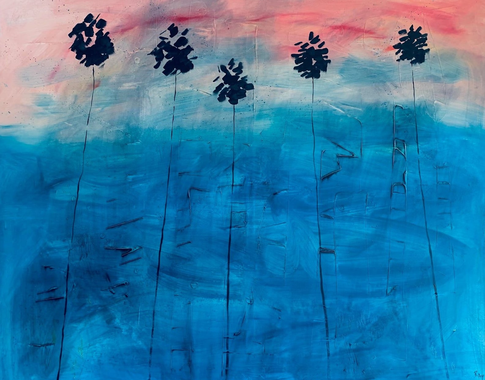 Modern Palms, 2026 — oil painting by Ray Patrick