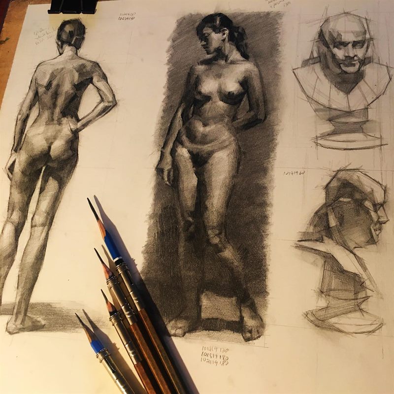 pencil drawing by Ray Patrick