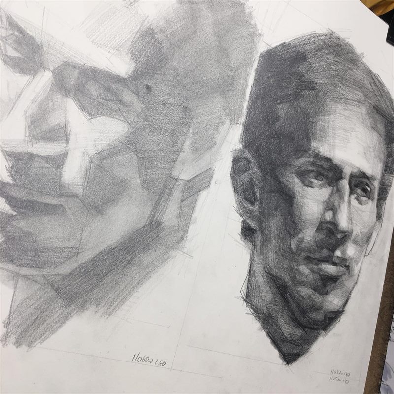Portraits — pencil drawing by Ray Patrick