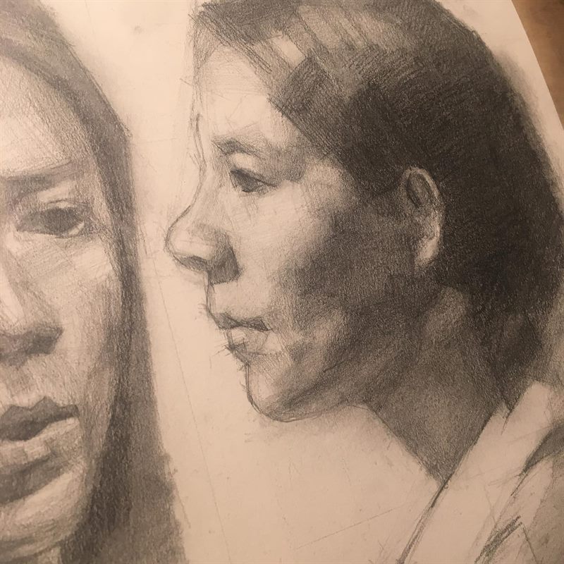 Portraits — pencil drawing by Ray Patrick