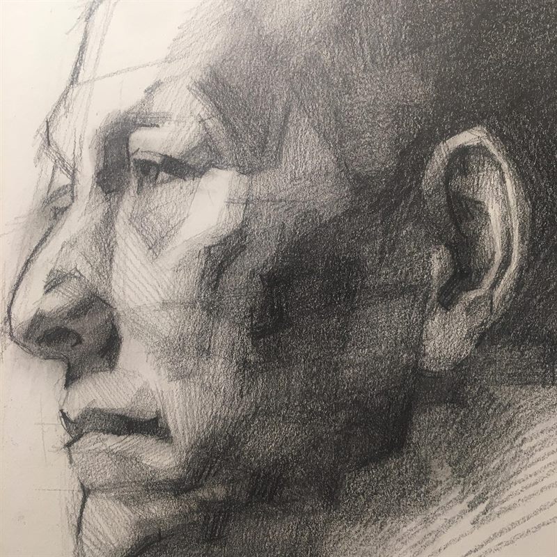Portraits — pencil drawing by Ray Patrick