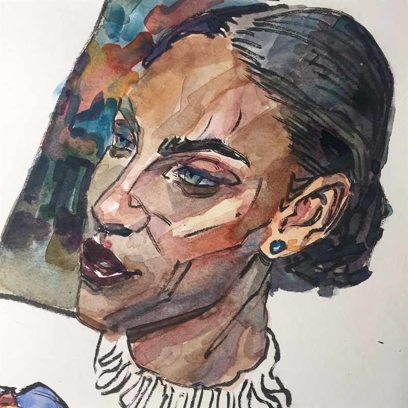 Portraits — watercolor painting by Ray Patrick