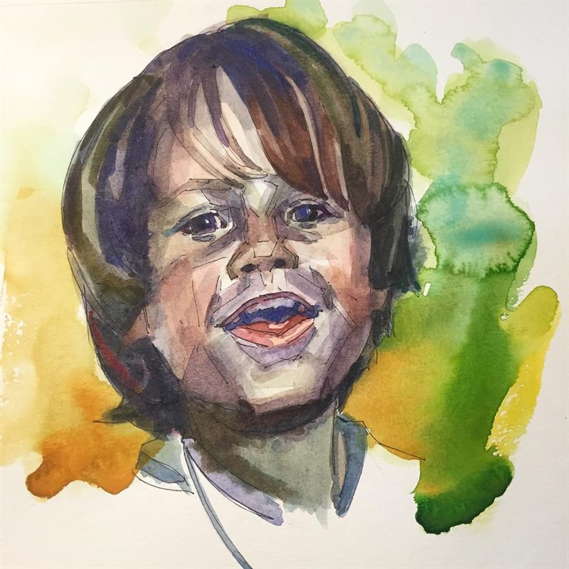 Portraits — watercolor painting by Ray Patrick