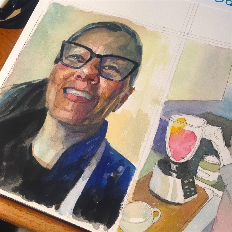 Portraits — watercolor painting by Ray Patrick