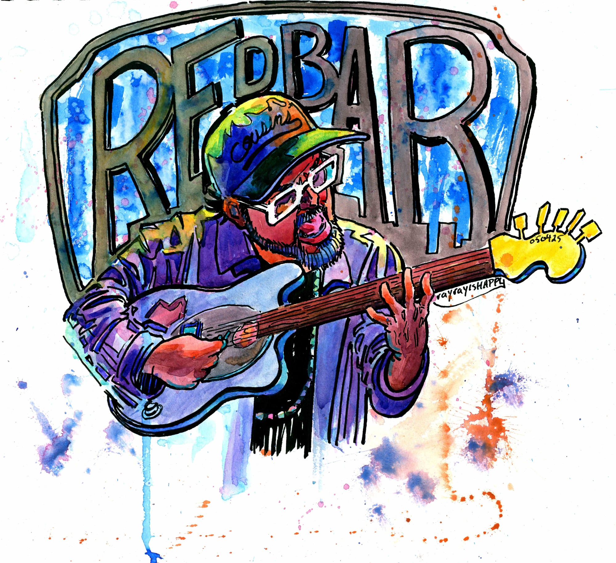 redbar color, 2026 — watercolor painting by Ray Patrick