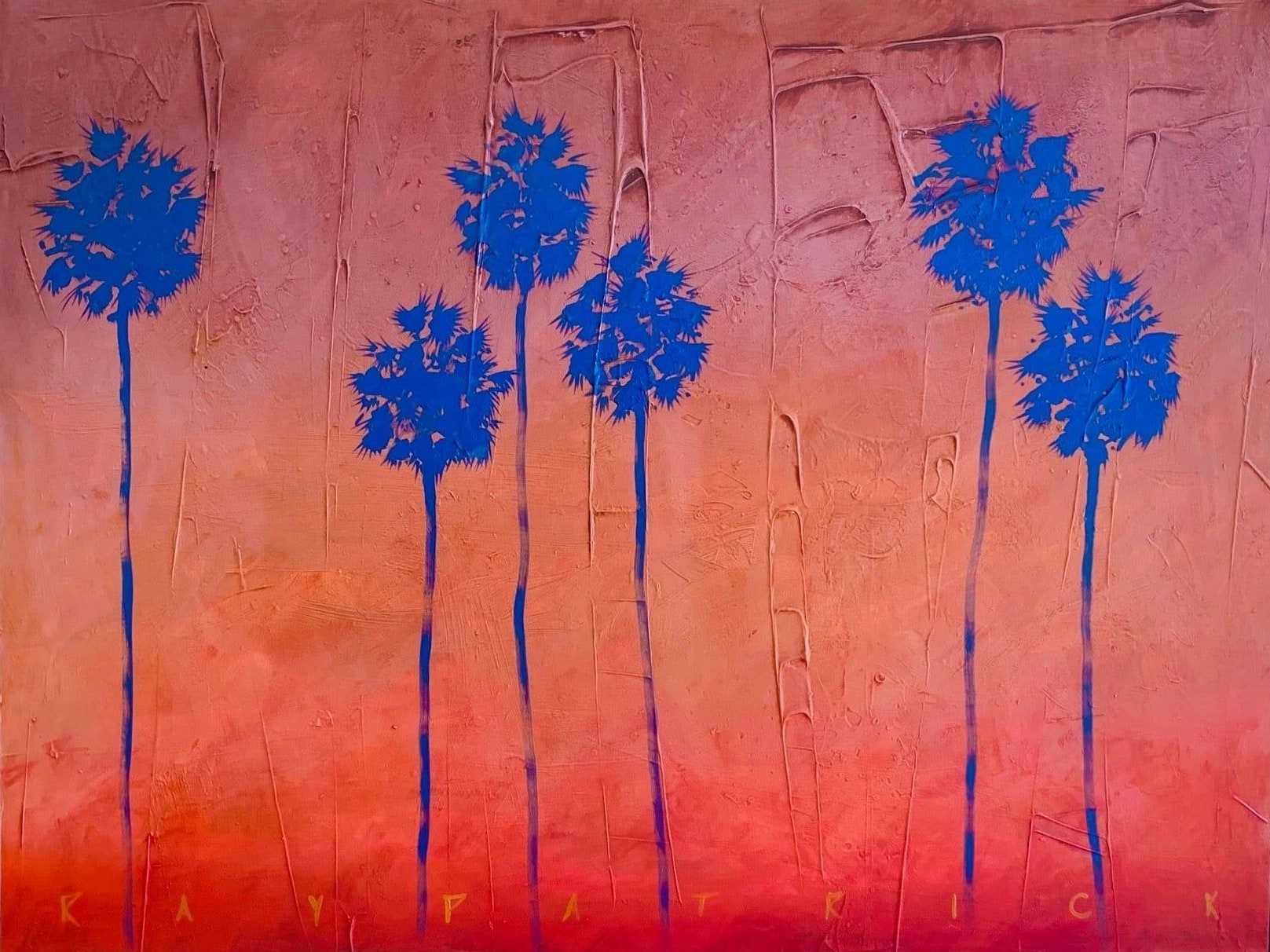Rouge Palms, 2026 — oil painting by Ray Patrick