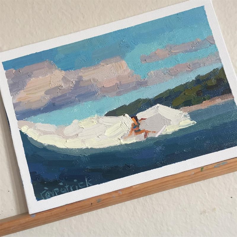Seascapes, Surfing — oil painting by Ray Patrick