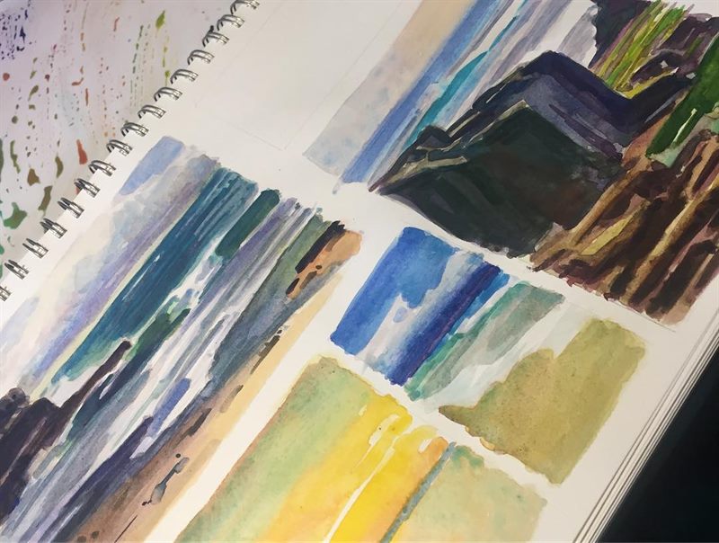 Seascapes — watercolor painting by Ray Patrick