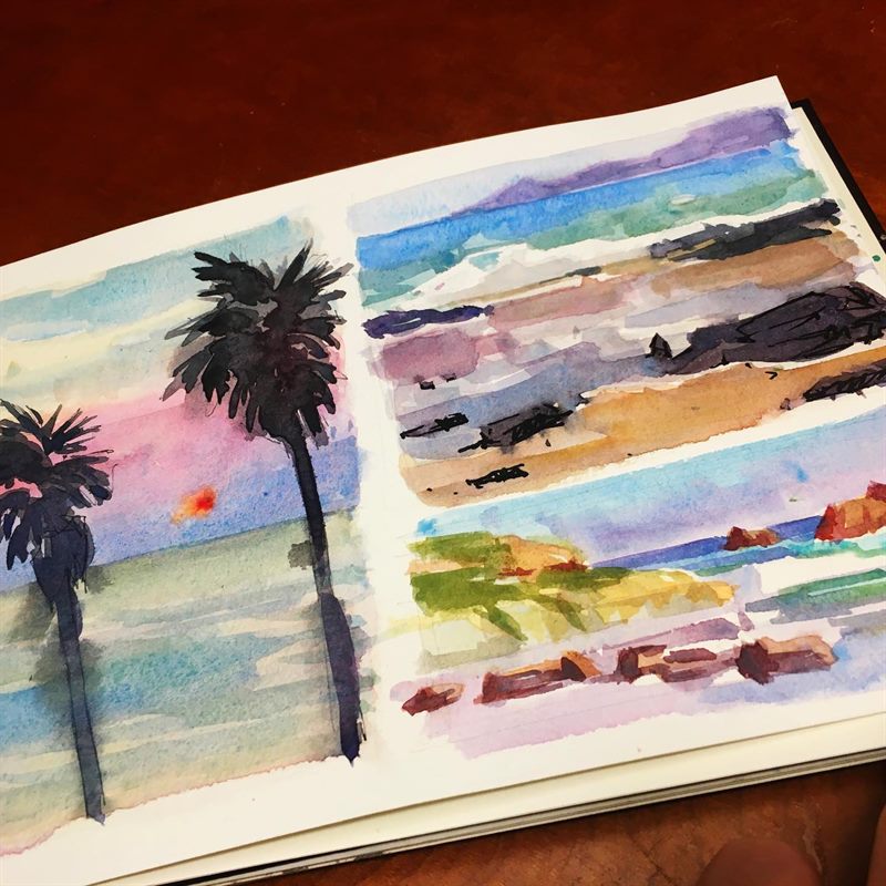 Seascapes — watercolor painting by Ray Patrick