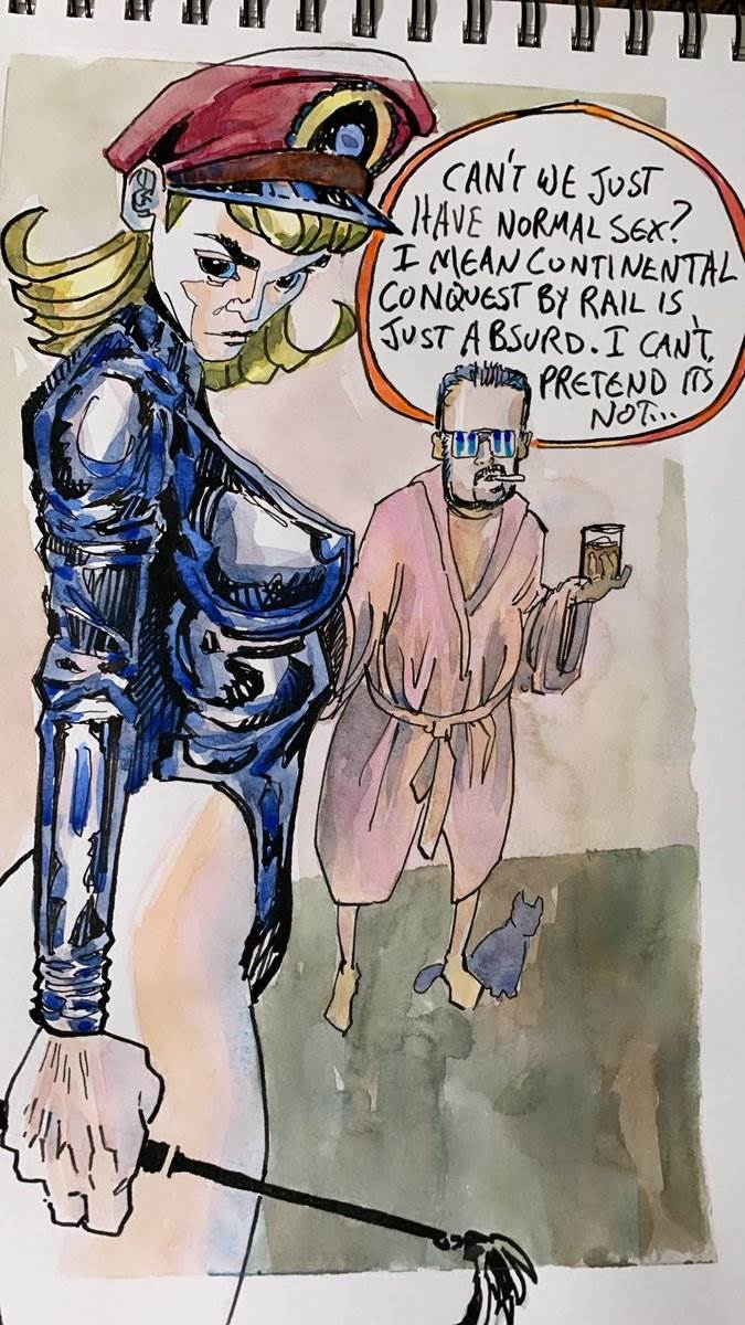 Some role play is off limits, 2024 — ink cartoon by Ray Patrick