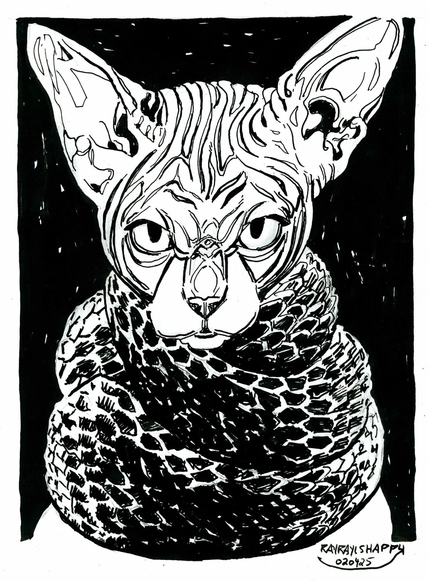 Symbiosis, 2026 — ink cartoon by Ray Patrick