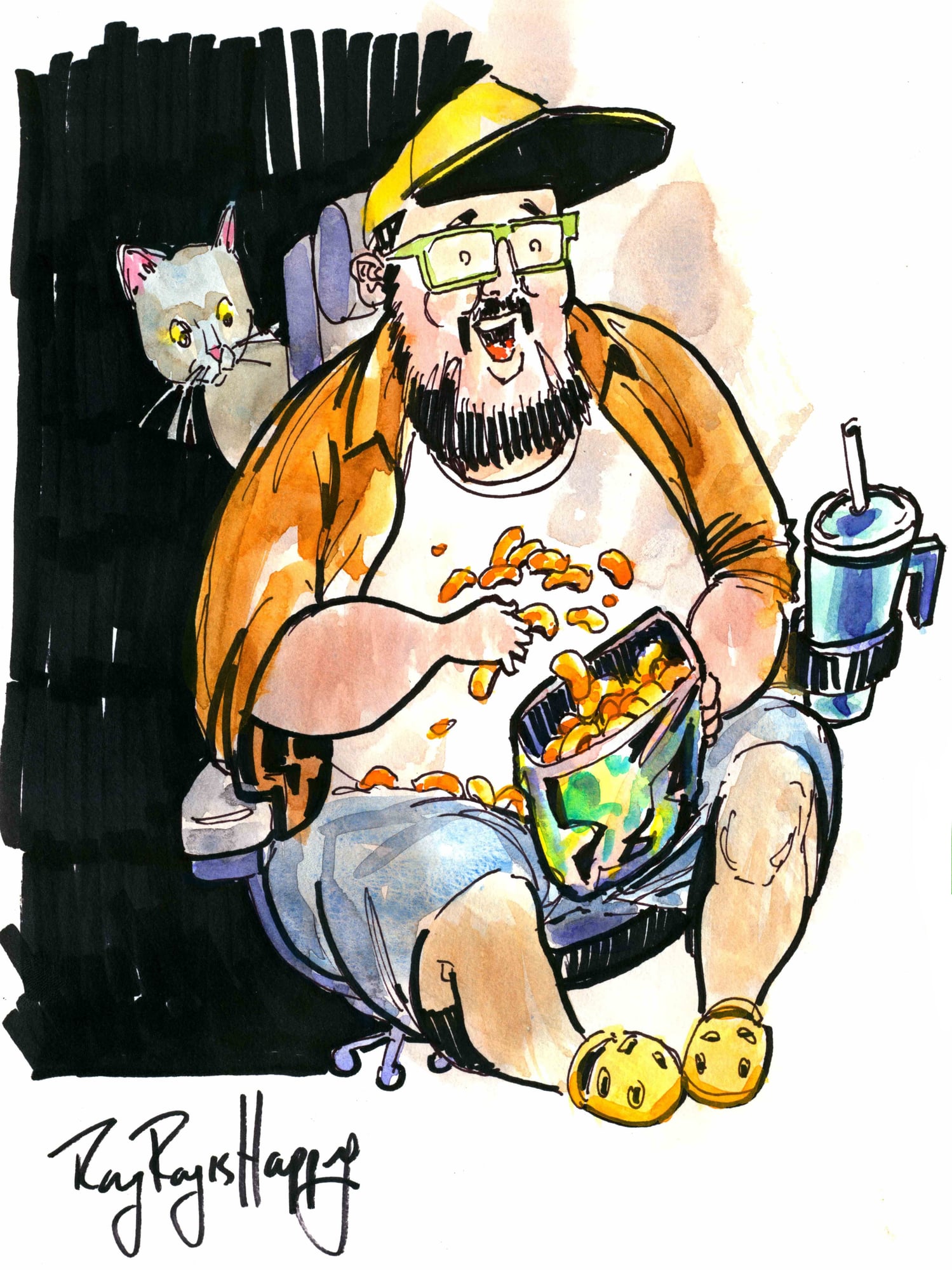 vito vid 7 copy 2, 2026 — watercolor cartoon by Ray Patrick
