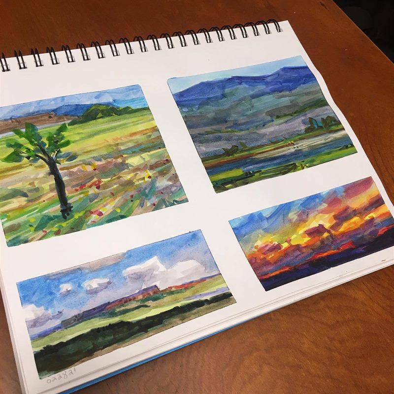 watercolor painting by Ray Patrick
