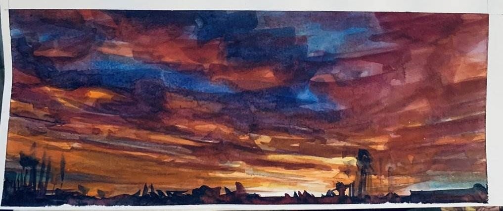 watercolor painting by Ray Patrick