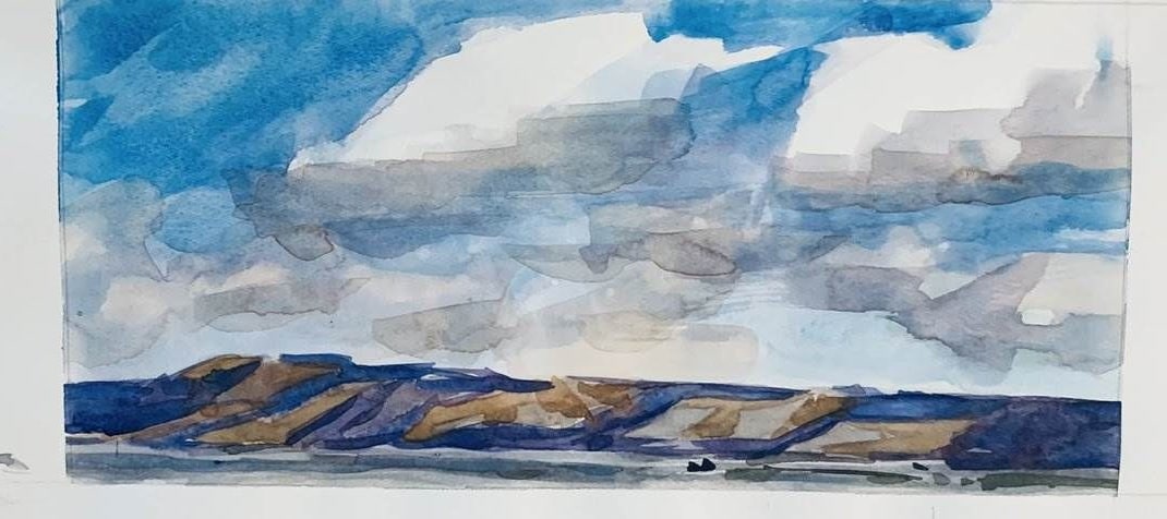 watercolor painting by Ray Patrick