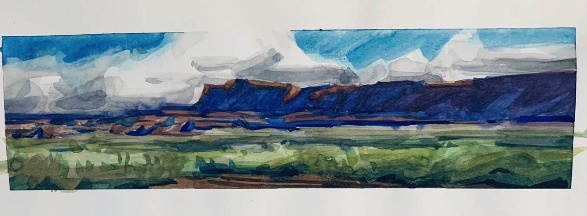 watercolor painting by Ray Patrick