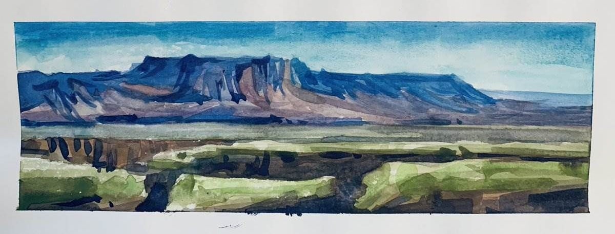 watercolor painting by Ray Patrick