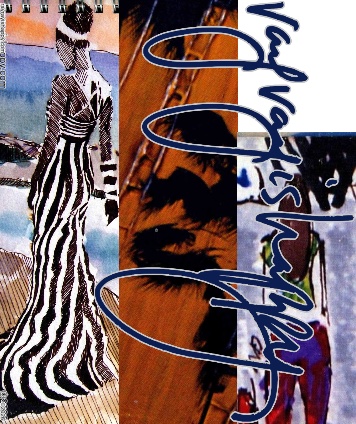 Men's Designer T-Shirt, the printed artwork — customized from three of Ray Patrick's paintings, made by @seashellsnsocal at rayrayisHAPPY.com - Fashion, Palm trees, Pop art, Ink, Marker, Oil, Watercolor