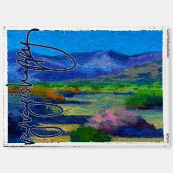 Fridge Magnet — customized from one of Ray Patrick's paintings, made by @seashellsnsocal at rayrayisHAPPY.com - Desert, Landscapes, Oil