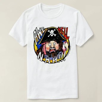 Men's Designer T-Shirt, front, flat — customized from one of Ray Patrick's paintings, made by @rayrayishappy at rayrayisHAPPY.com - Dick Masterson, Cartoons, Concept art, Watercolor