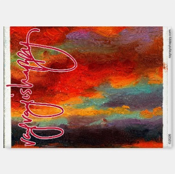 Fridge Magnet — customized from one of Ray Patrick's paintings, made by @seashellsnsocal at rayrayisHAPPY.com - Desert, Landscapes, Sunsets, Oil