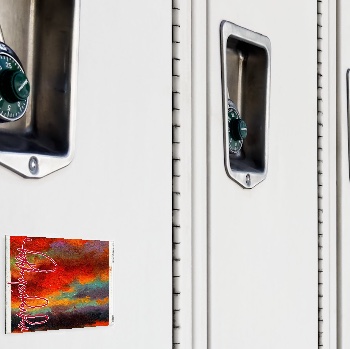 Fridge Magnet, locker — customized from one of Ray Patrick's paintings, made by @seashellsnsocal at rayrayisHAPPY.com - Desert, Landscapes, Sunsets, Oil