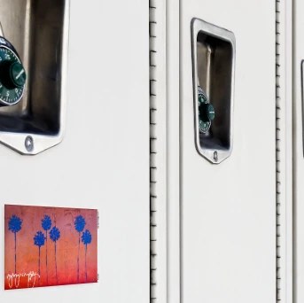 Fridge Magnet, locker — customized from one of Ray Patrick's paintings, made by @rayrayishappy at rayrayisHAPPY.com - Fashion, Landscapes, Palm trees, Pop art, Oil